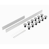 Hudson Reed 1300-1800mm Shower Tray Leg Set With Plinth, Legs, Clips & Screws
