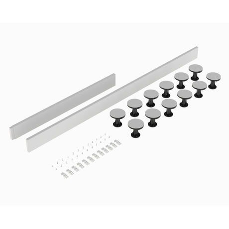 Hudson Reed 1300-1800mm Shower Tray Leg Set With Plinth, Legs, Clips & Screws