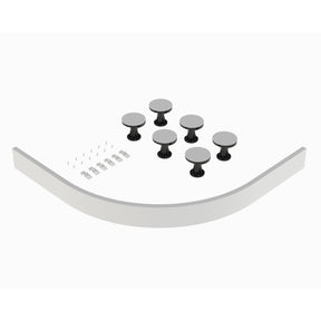 Hudson Reed 700-900mm Leg Set With Plinth, Clips & Screws