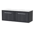 Lille 1200mm Wall Hung Single Drawer Vanity with Marble Worktop