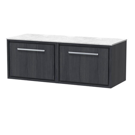 Lille 1200mm Wall Hung Single Drawer Vanity with Marble Worktop
