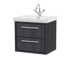 Lille 600mm Wall Hung 2-Drawer Vanity with Basin - 1 Tap Hole
