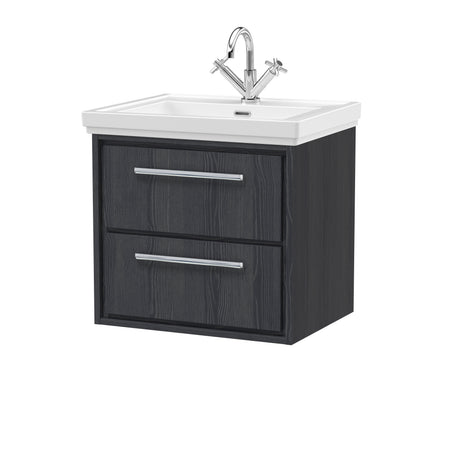Lille 600mm Wall Hung 2-Drawer Vanity with Basin - 1 Tap Hole
