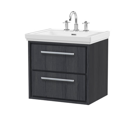 Lille 600mm Wall Hung 2-Drawer Vanity with Basin - 3 Tap Hole
