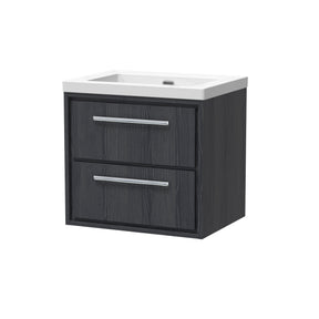 Lille 600mm Wall Hung 2-Drawer Vanity with Basin - 0 Tap Hole