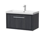 Lille 800mm Wall Hung Single Drawer Vanity with Basin - 1 Tap Hole