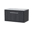 Lille 800mm Wall Hung Single Drawer Vanity with Marble Worktop