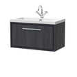 Lille 800mm Wall Hung Single Drawer Vanity with Basin - 1 Tap Hole