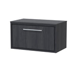 Hudson Reed Lille 800mm Wall Hung Single Drawer Vanity With Worktop With Soft Close Drawers