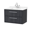 Hudson Reed Lille 800mm Wall Hung 2-Drawer Vanity with Marble Top Basin With Soft Close Drawers