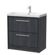 Lille 800mm Floor Standing 2-Drawer Vanity with Basin - 1 Tap Hole