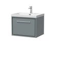 Lille 600mm Wall Hung Single Drawer Vanity with Basin - 1 Tap Hole