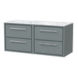 Lille 1200mm Wall Hung 4-Drawer Vanity with Marble Worktop