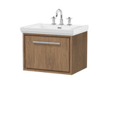 Lille 600mm Wall Hung Single Drawer Vanity with Basin - 3 Tap Hole