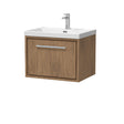 Lille 600mm Wall Hung Single Drawer Vanity with Basin - 1 Tap Hole
