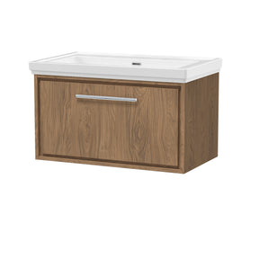 Lille 800mm Wall Hung Single Drawer Vanity with Basin - 0 Tap Hole