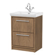 Lille 600mm Floor Standing 2-Drawer Vanity with Basin - 1 Tap Hole