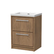 Lille 600mm Floor Standing 2-Drawer Vanity with Basin - 0 Tap Hole