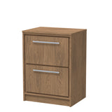 Hudson Reed Lille 600mm Floor Standing Antique Oak 2-Drawer Vanity Unit With Worktop