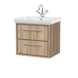 Lille 600mm Wall Hung 2-Drawer Vanity with Basin - 1 Tap Hole