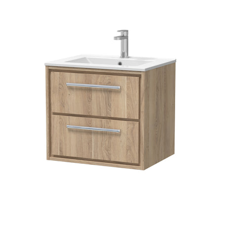 Lille 600mm Wall Hung 2-Drawer Vanity with Basin - 1 Tap Hole