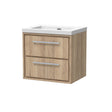 Lille 600mm Wall Hung 2-Drawer Vanity with Basin - 0 Tap Hole