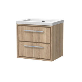 Lille 600mm Wall Hung 2-Drawer Vanity with Basin - 0 Tap Hole