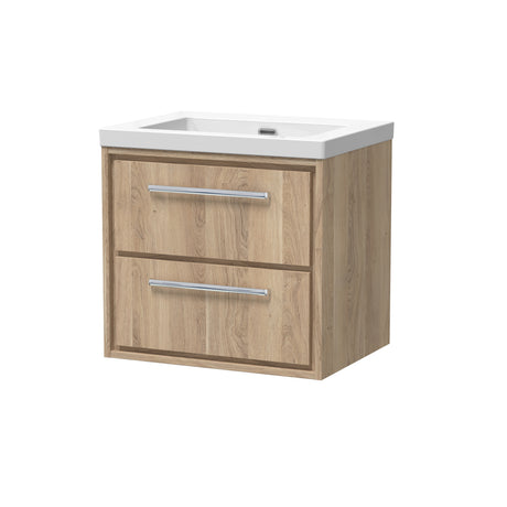 Lille 600mm Wall Hung 2-Drawer Vanity with Basin - 0 Tap Hole