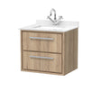 Lille 600mm Wall Hung 2-Drawer Vanity with Marble Worktop Basin