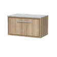 Hudson Reed Lille 800mm Wall Hung Single Drawer Vanity Unit With Marble Worktop