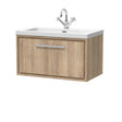 Lille 800mm Wall Hung Single Drawer Vanity with Basin - 1 Tap Hole