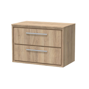Hudson Reed Lille 800mm Wall Hung 2-Drawer Vanity Unit With Worktop