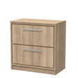 Hudson Reed Lille 800mm Bleached Oak Floor Standing 2-Drawer Vanity Unit With Worktop & Soft Close Drawers