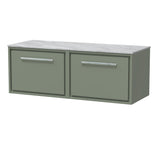 Lille 1200mm Wall Hung Single Drawer Vanity with Marble Worktop