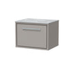 Lille 600mm Wall Hung Single Drawer Vanity with Marble Worktop