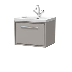 Lille 600mm Wall Hung Single Drawer Vanity with Basin - 1 Tap Hole