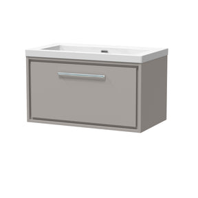 Lille 800mm Wall Hung Single Drawer Vanity with Basin - 0 Tap Hole
