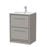 Lille 600mm Floor Standing 2-Drawer Vanity with Basin - 1 Tap Hole