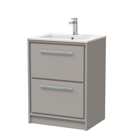 Lille 600mm Floor Standing 2-Drawer Vanity with Basin - 1 Tap Hole