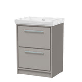 Lille 600mm Floor Standing 2-Drawer Vanity with Basin - 0 Tap Hole