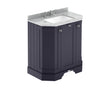 Hudson Reed Old London 750mm Floor Standing 3 Door Vanity Unit with Grey Marble Top Basin & Soft Close