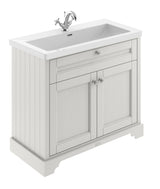 Hudson Reed Old London 1030mm Timeless Sand 2-Door Basin Unit with Fireclay Basin