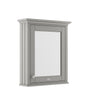 Hudson Reed Old London 650mm 1 Door Storm Grey Wall Hung Mirror Cabinet With Handles