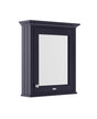 Hudson Reed Old London 650mm 1 Door Twilight Blue Wall Hung Mirror Cabinet With Handles