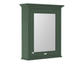 Hudson Reed Old London 650mm 1 Door Hunter Green Wall Hung Mirror Cabinet With Handles