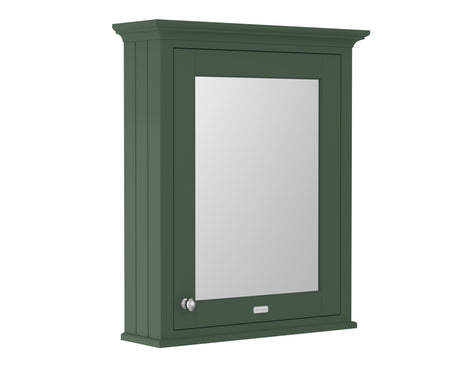 Hudson Reed Old London 650mm 1 Door Hunter Green Wall Hung Mirror Cabinet With Handles