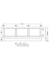 Straight Bath Front Panel 1800mm