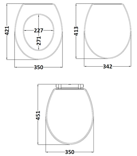 Richmond Top Fix Soft Close Toilet Seat