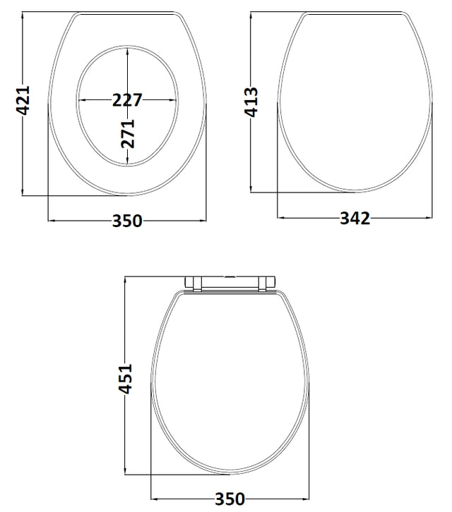 Richmond Top Fix Soft Close Toilet Seat