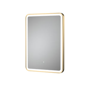 Hydrus 700mm x 500mm Brushed Brass Framed Mirror